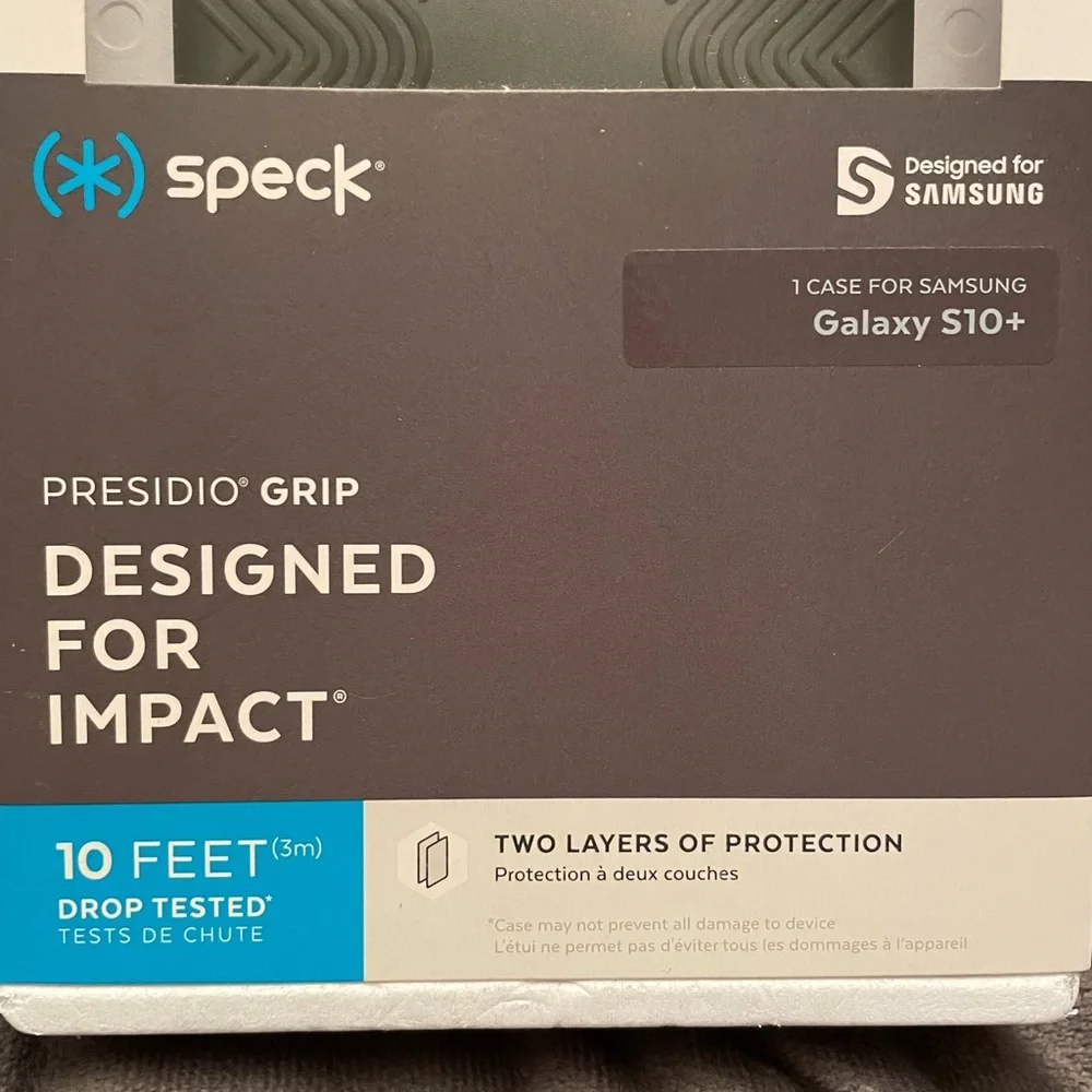 Speck Presidio grip case for Samsung Galaxy S10+-black